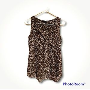 Theory 100% Silk “Mixed Media” Pattern Blouse